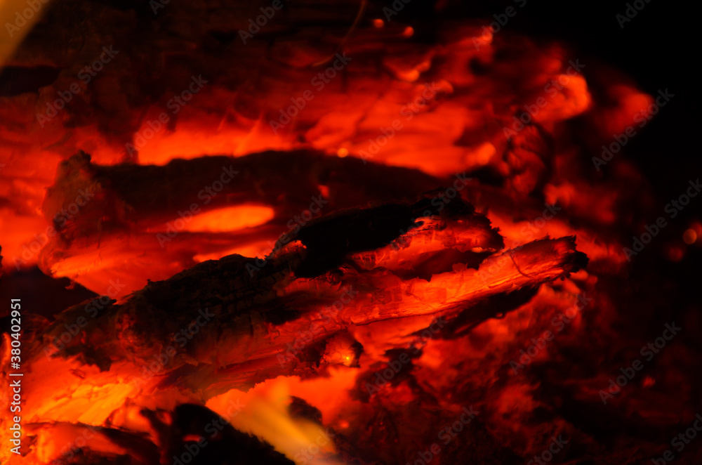 embers burn down in a hardwood fire embers burn down in a hardwood fire
