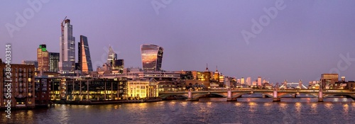 Panoramic view on City of London