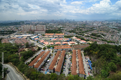 Aerial view to Kuala Lumpur photo