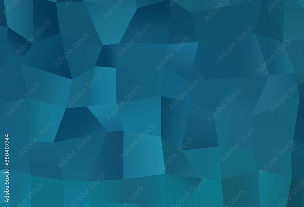 Dark BLUE vector triangle mosaic cover.