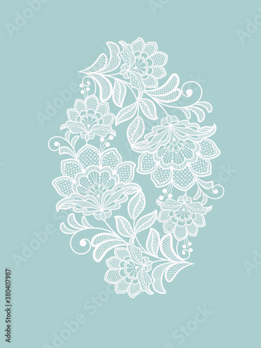 Template frame  design for invitation lace card. photo