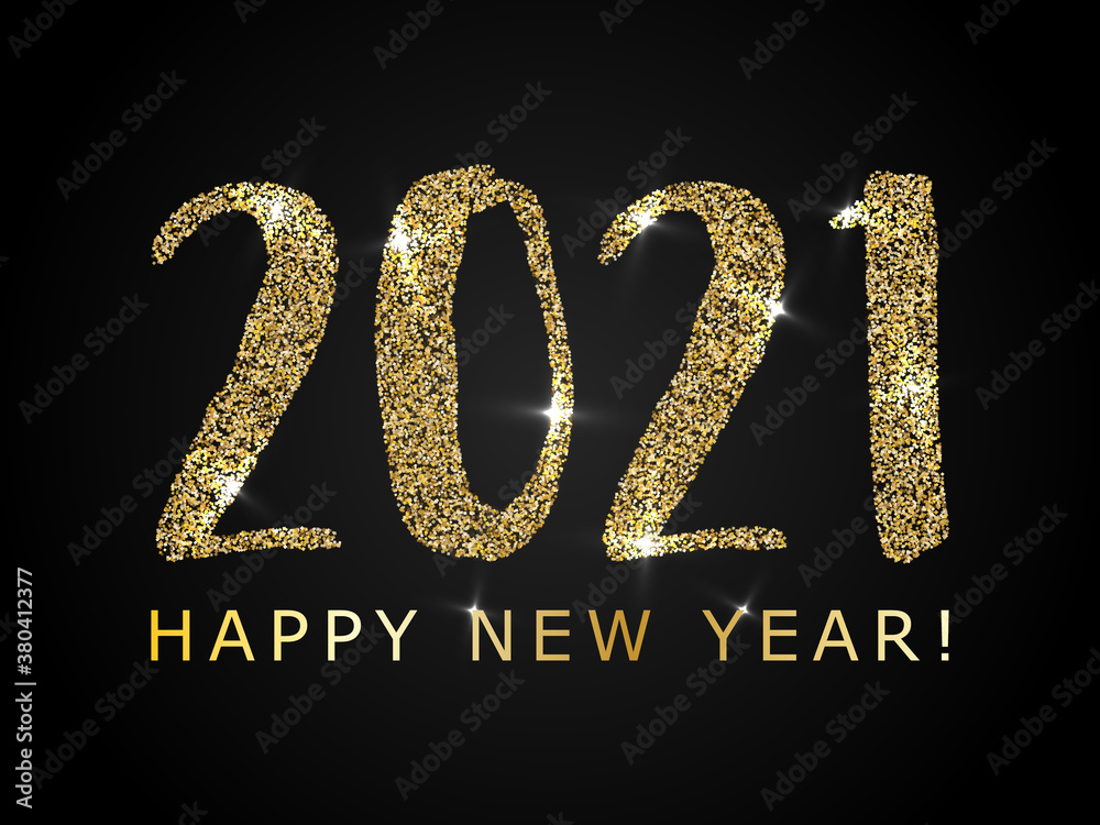 2021 Happy New Year vector greeting card, banner. 2021 Happy New Year vector greeting card, banner.
