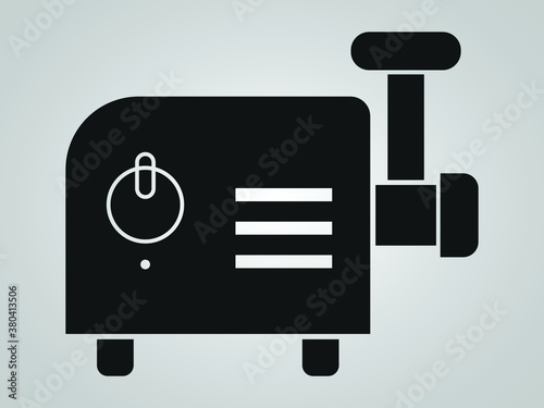 Meat grinder icon. grinder icon vector 