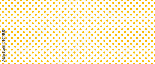 Orange, polka dot jersey pattern. Pois, polka dots memphis style. Flat vector seamless dotted pattern. Vintage, abstract geometric wallpaper or banner. Christmas ( xmas ). Point, round signs.