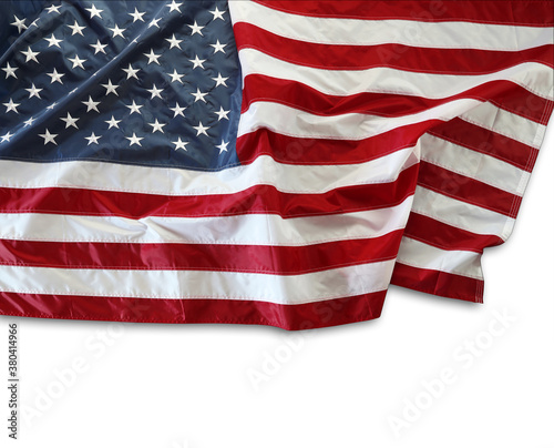 Wallpaper Mural USA flag on white Torontodigital.ca