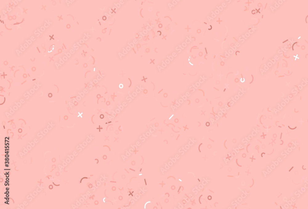 Light Red vector background with math elements. Light Red vector background with math elements.