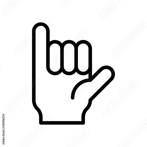 summer beach or holiday related summer beach party hand with fingers vector in lineal style,