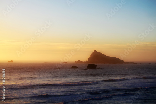 sunset on the beach