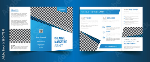 Modern Trifold Brochure Template. Fully editable and scale to any size.