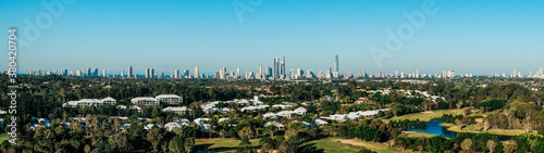 Panoramic view of Gold Coast, Queensland Australia photo