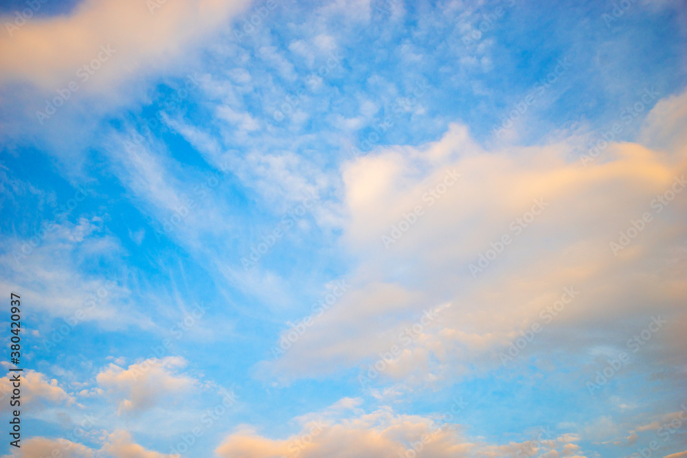 Beautiful sky with cloud before sunset Beautiful sky with cloud before sunset