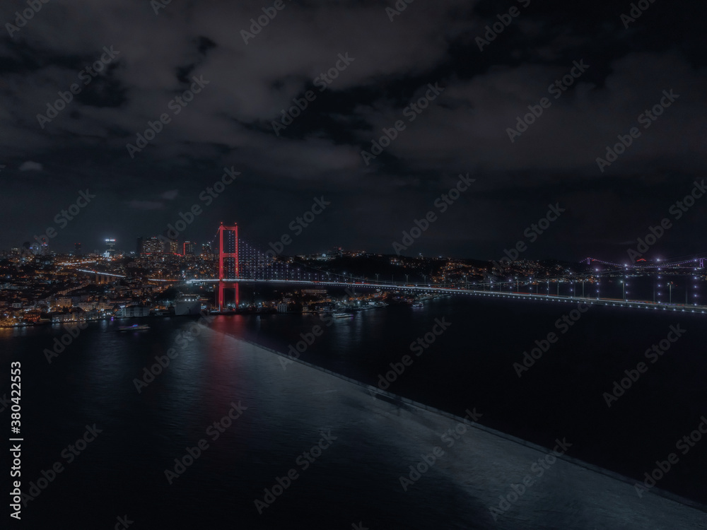 Fototapeta premium bosphorus bridge in the night