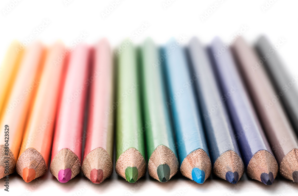 pencils isolated on white background pencils isolated on white background