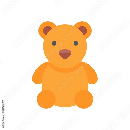baby toy related baby tedy bear with hand and legs for baby or kids vectors in flat style,