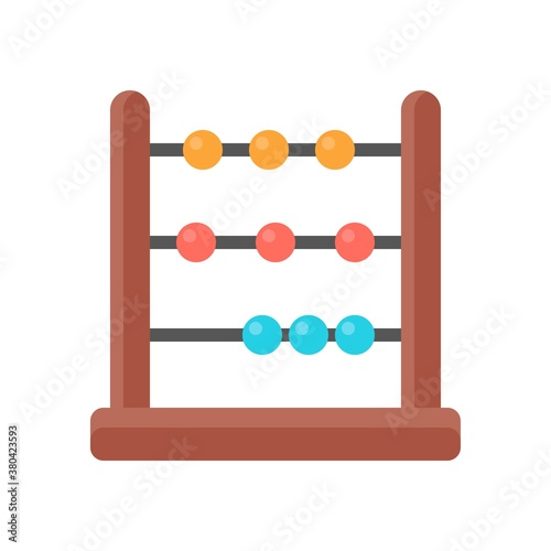baby toy related baby abacus game with small circles and stand for kids vectors in flat style,