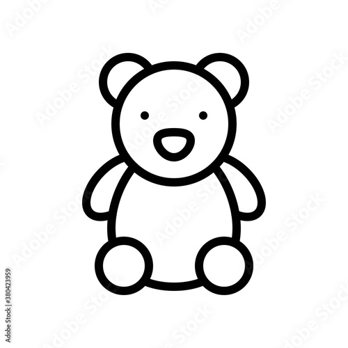 Obraz na płótnie baby toy related baby tedy bear with hand and legs for baby or kids vectors in lineal style, w salonie