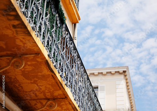 Ornate french balcony. photo