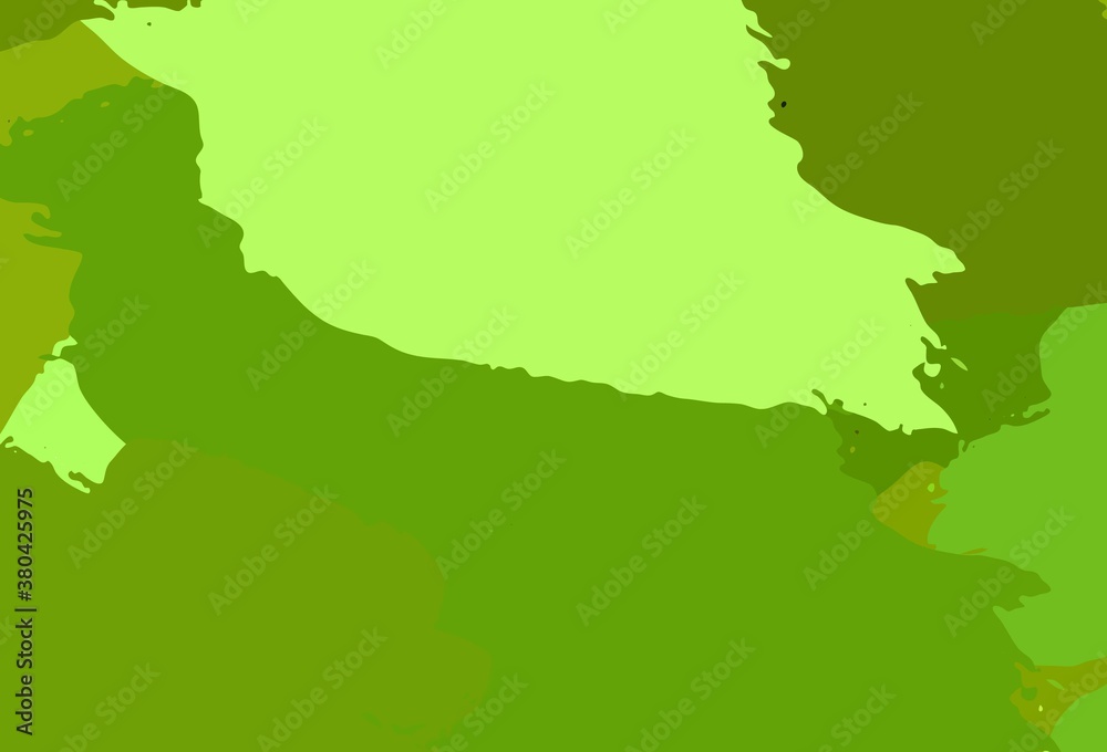 Obraz premium Light Green, Yellow vector background with abstract shapes.