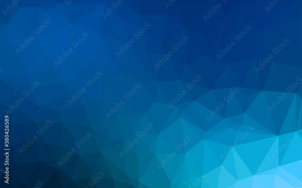 Light BLUE vector low poly cover. Triangular geometric sample with gradient. Brand new style for your business design. Light BLUE vector low poly cover. Triangular geometric sample with gradient. Brand new style for your business design.