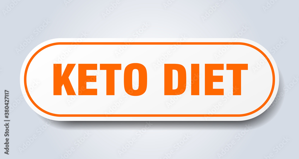 keto diet sign. rounded isolated button. white sticker keto diet sign. rounded isolated button. white sticker