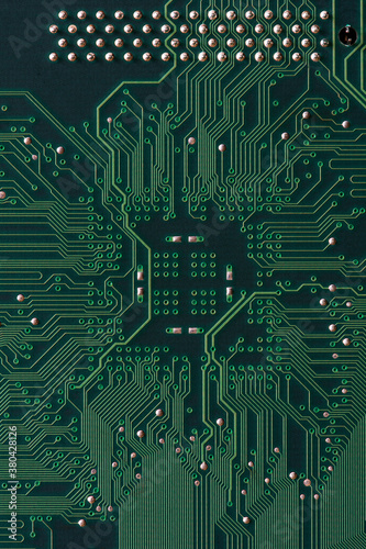 Printed circuit board closeup