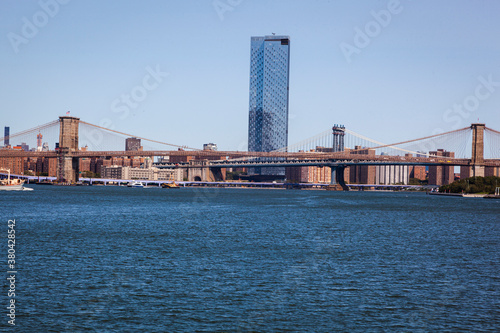 Brooklyn Bridge with Queens view 2 