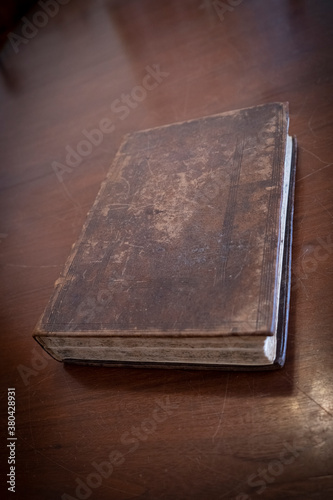Old book from 18th. century on the table