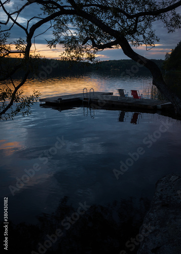 sunrise over the lake © Per
