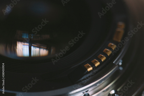 Close up lens contacts.
