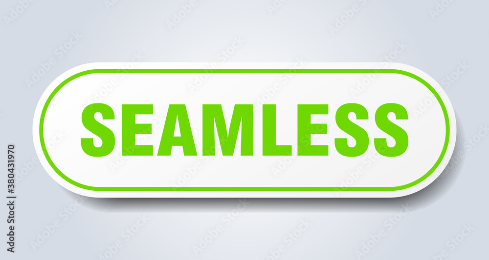 seamless sign. rounded isolated button. white sticker seamless sign. rounded isolated button. white sticker