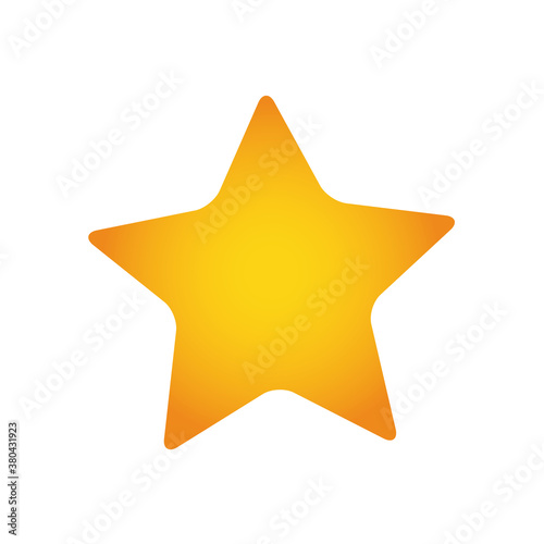 star shape icon, colorful design