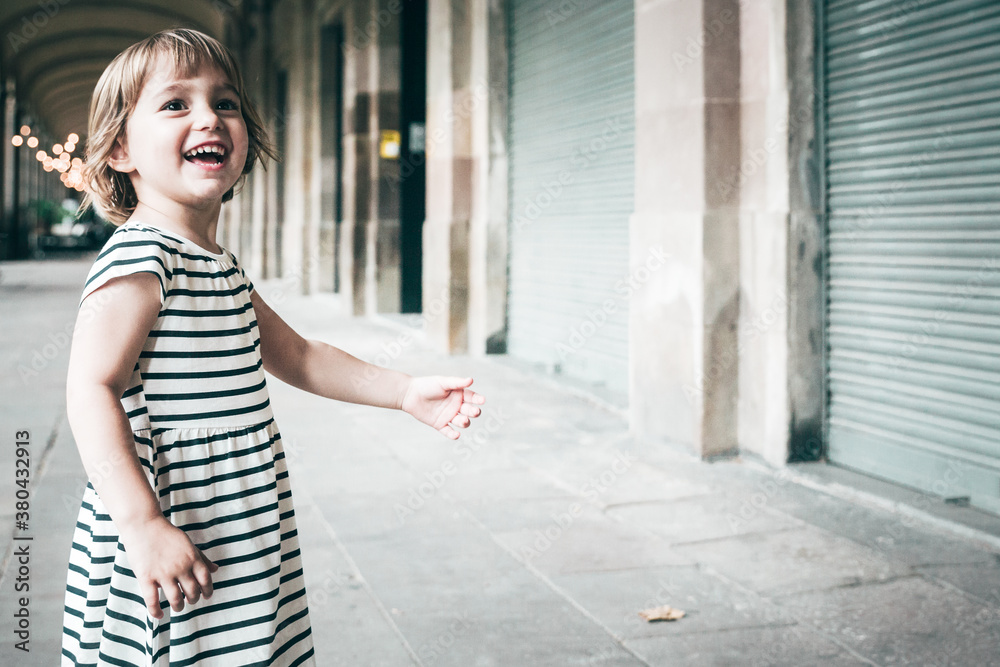 Happy little girl Happy little girl