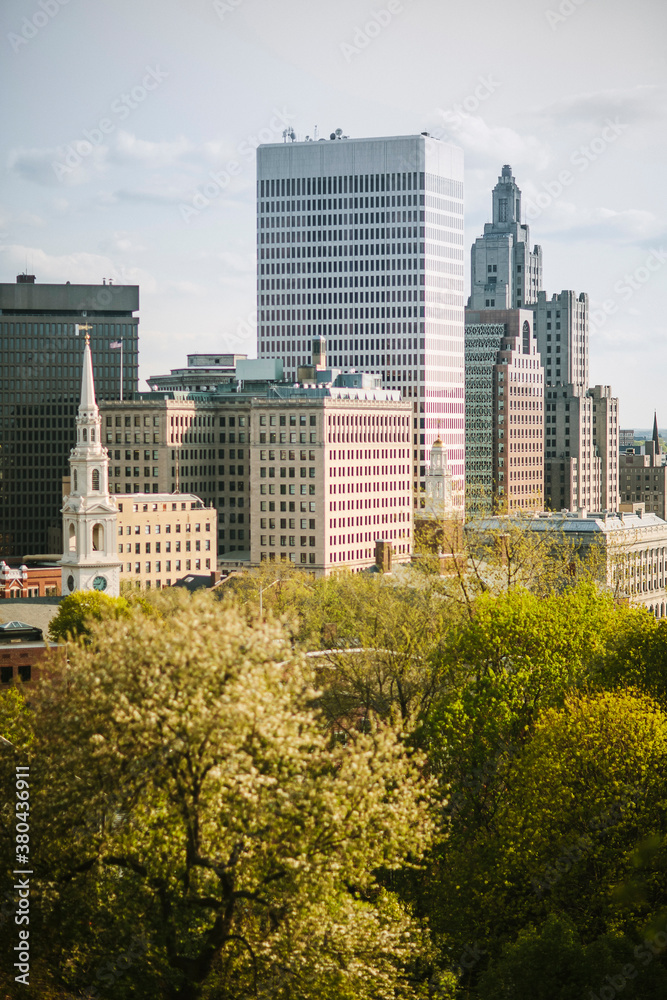Downtown Providence, Rhode Island from East Side Downtown Providence, Rhode Island from East Side