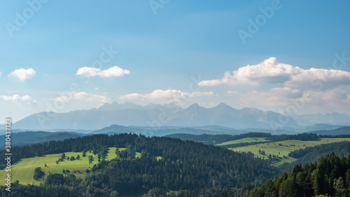 Mountains view. Pieniny, Poland.