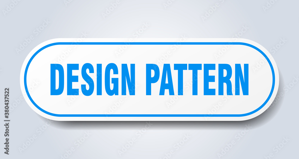design pattern sign. rounded isolated button. white sticker design pattern sign. rounded isolated button. white sticker
