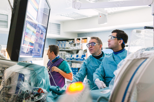 Doctors Operating Using Robot-Assisted Surgery