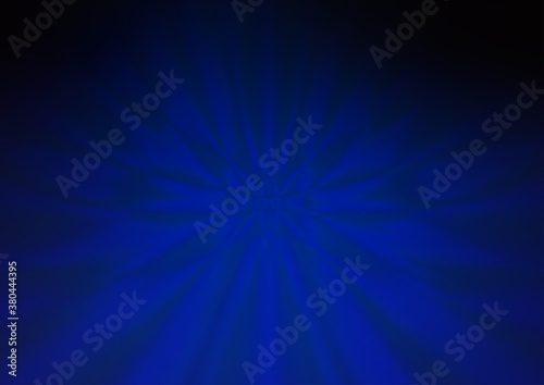 Dark BLUE vector blurred shine abstract template. A completely new color illustration in a bokeh style. The template can be used for your brand book.