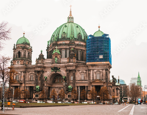 large cathedral with green domes in Berlin © Nazar
