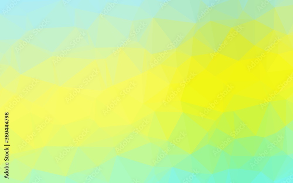 Light Green, Yellow vector abstract polygonal texture. Creative illustration in halftone style with gradient. Template for a cell phone background. Light Green, Yellow vector abstract polygonal texture. Creative illustration in halftone style with gradient. Template for a cell phone background.