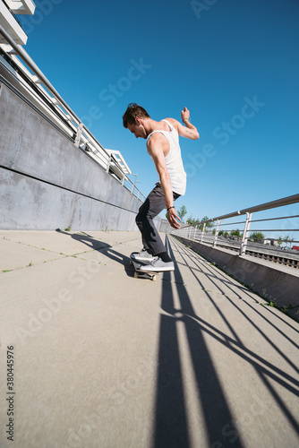 Skateboarding photo