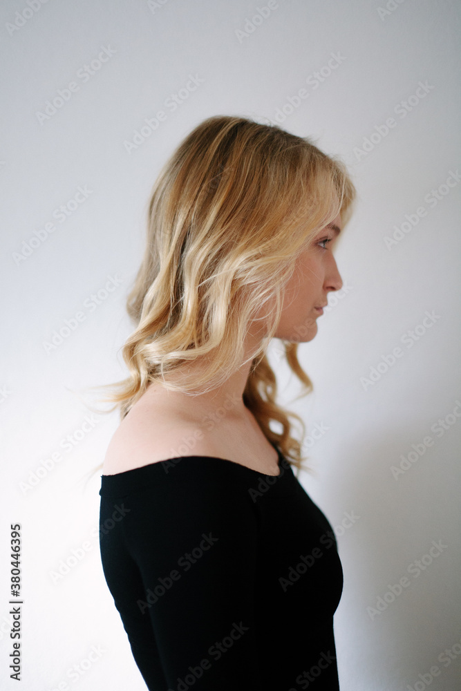 Profile of Natural Beautiful Blond Girl Profile of Natural Beautiful Blond Girl