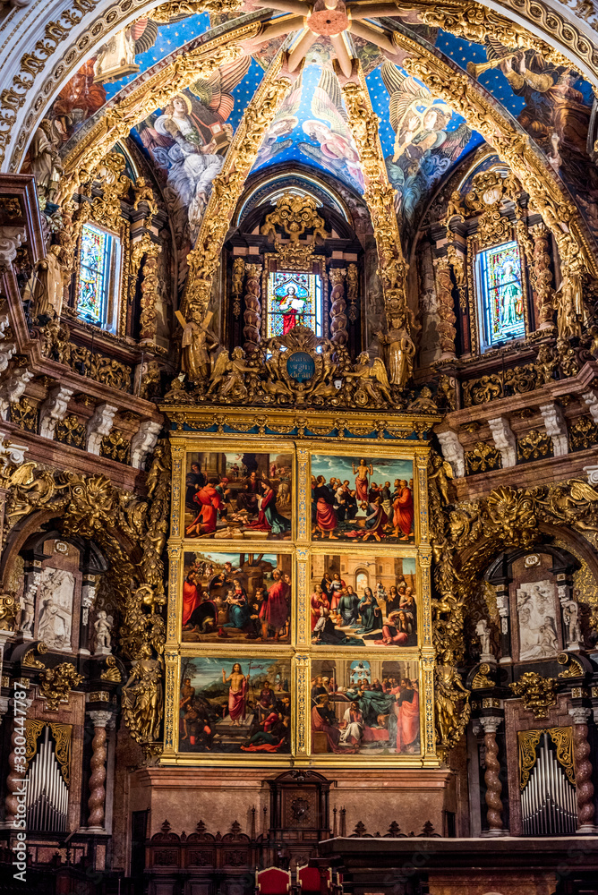 large and beautiful decoration in the church