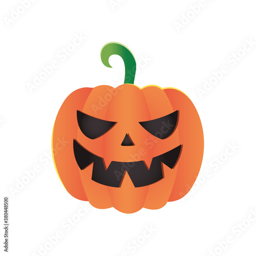 cartoon pumpkin of halloween, colorful design