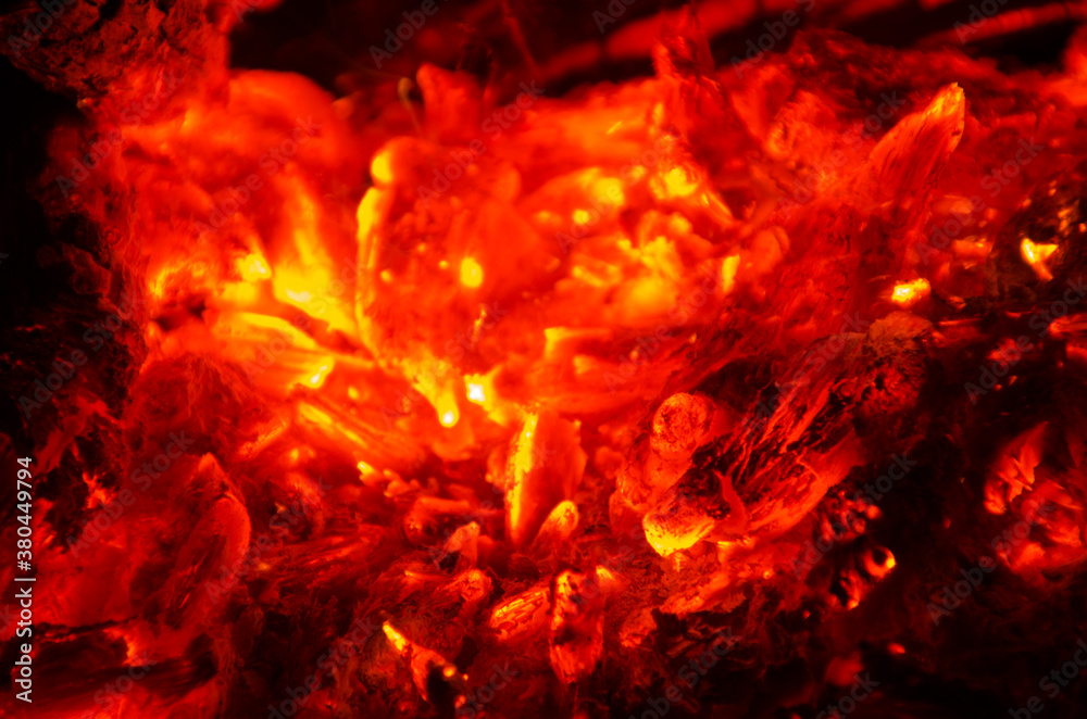 embers burn down in a hardwood fire embers burn down in a hardwood fire