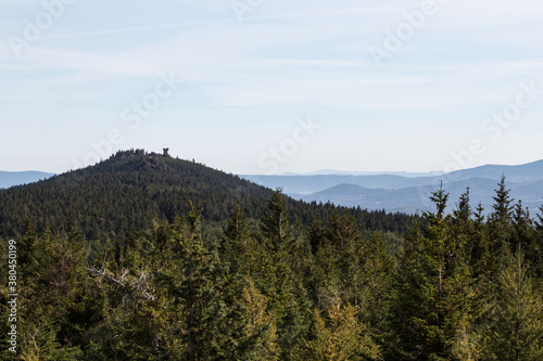 View of the Giant Mountains and the Jizera Mountains