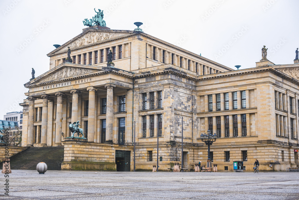 large building with columns on the square in Berlin