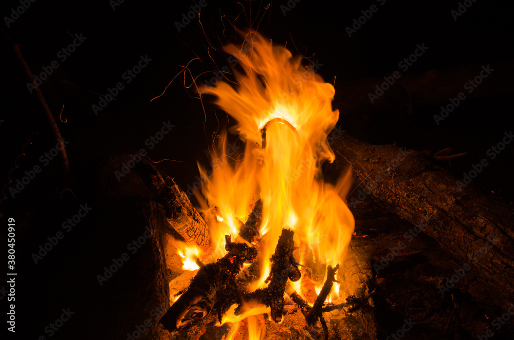 embers burn down in a hardwood fire