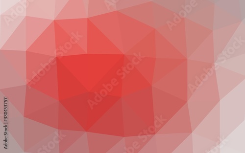 Light Red vector polygon abstract background. A completely new color illustration in a vague style. Template for a cell phone background.