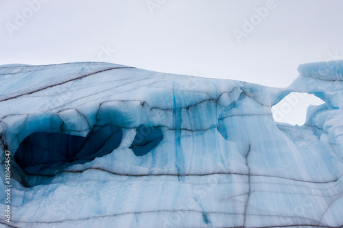 Iceberg, Bråsvellbreen Glacier, Svalbard, Norway photo