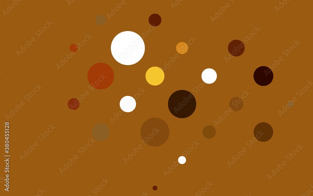 Light Orange vector layout with circle shapes. Modern abstract illustration with colorful water drops. Design for posters, banners. Light Orange vector layout with circle shapes. Modern abstract illustration with colorful water drops. Design for posters, banners.